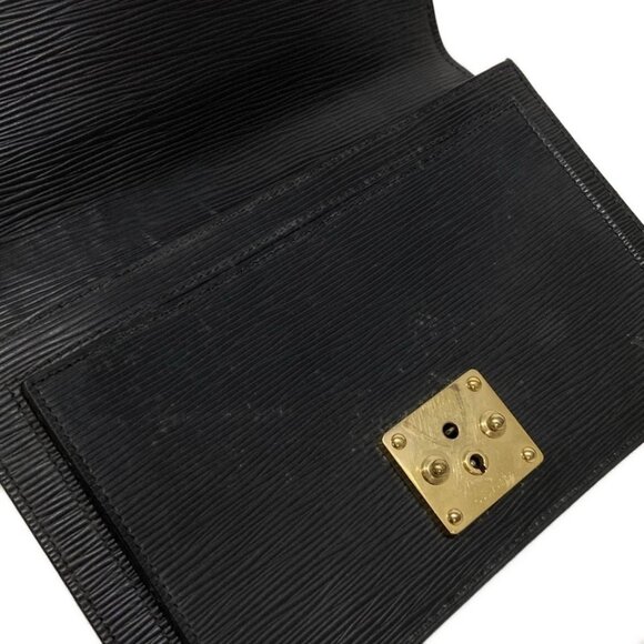 LOUIS VUITTON Pochette Sellier Dragonne Noir Epi TH0928 Leather 375-052625 - Picture 6 of 12